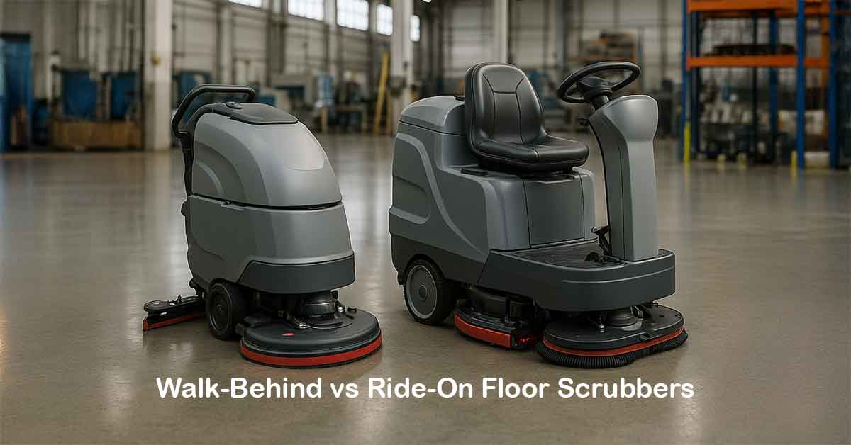 Walk-Behind vs Ride-On Floor Scrubbers: Which Is Right for Your Facility?