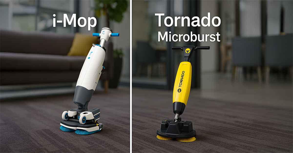 i-Mop vs Tornado Microburst (2026): Compact Floor Scrubber Comparison