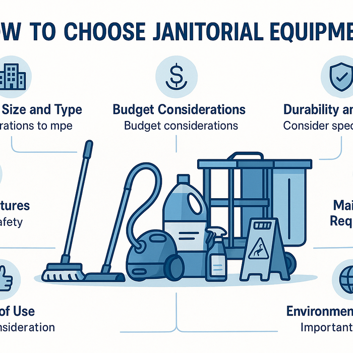 How to Choose Janitorial Equipment: A Step-by-Step Decision Guide