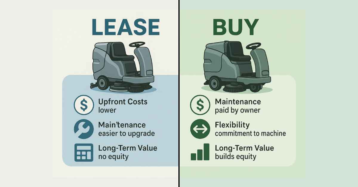 Leasing vs Buying Floor Scrubbers: What’s the Better Choice?