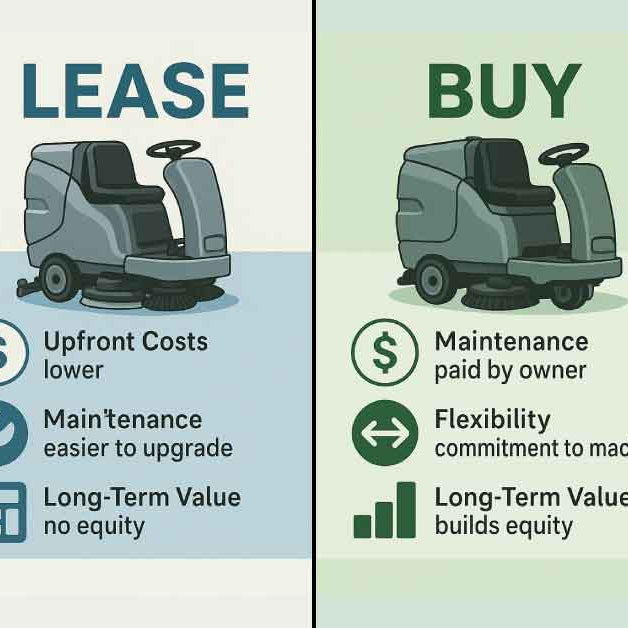 Leasing vs Buying Floor Scrubbers: What’s the Better Choice?